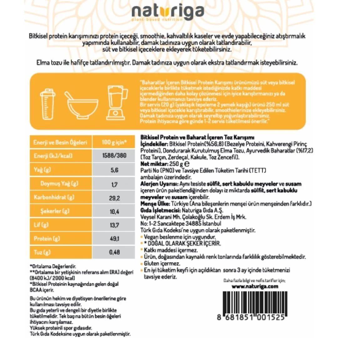 Ayurvedik Protein Karışımı 250 gr - Image 3