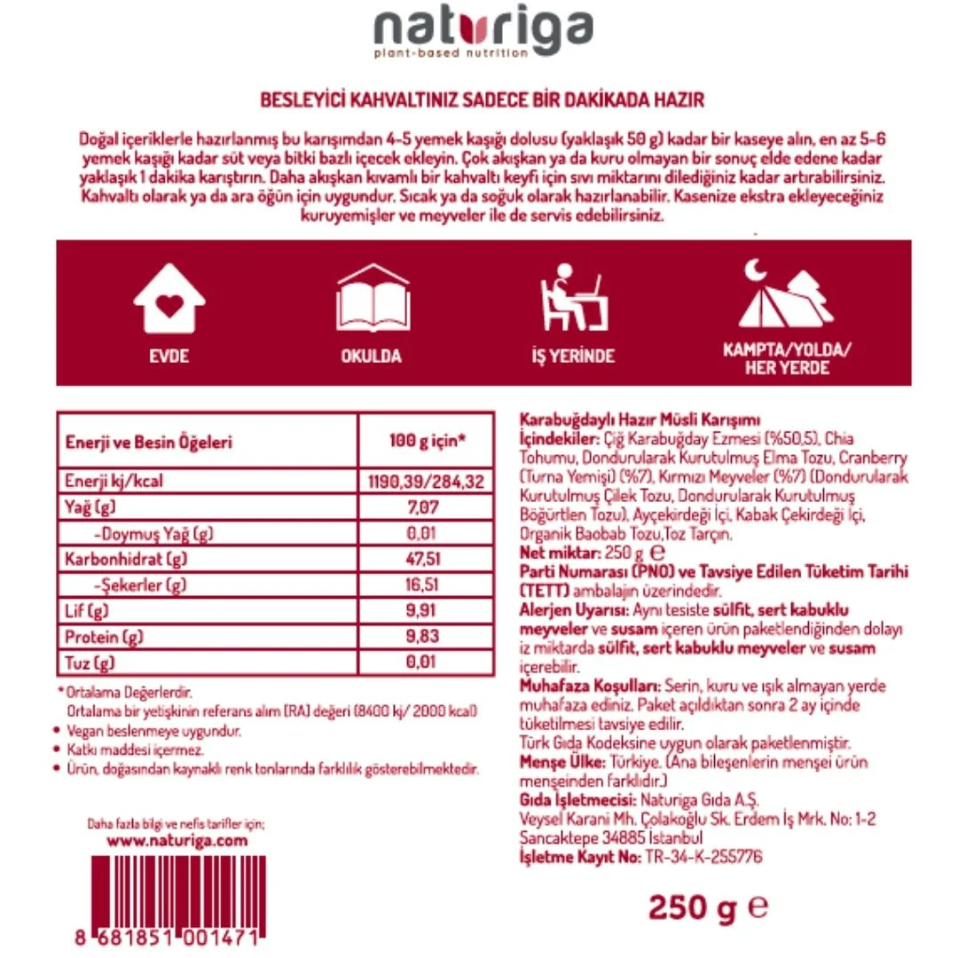 Berry Meyveli Hazır Kahvaltı Karışımı 250gr - Image 3