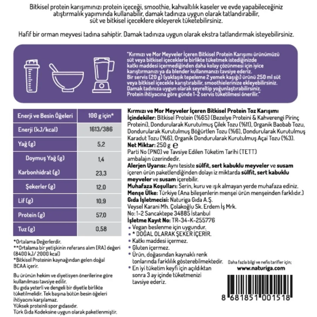 Berry Protein Karışımı(Berry Protein) 250gr - Image 3