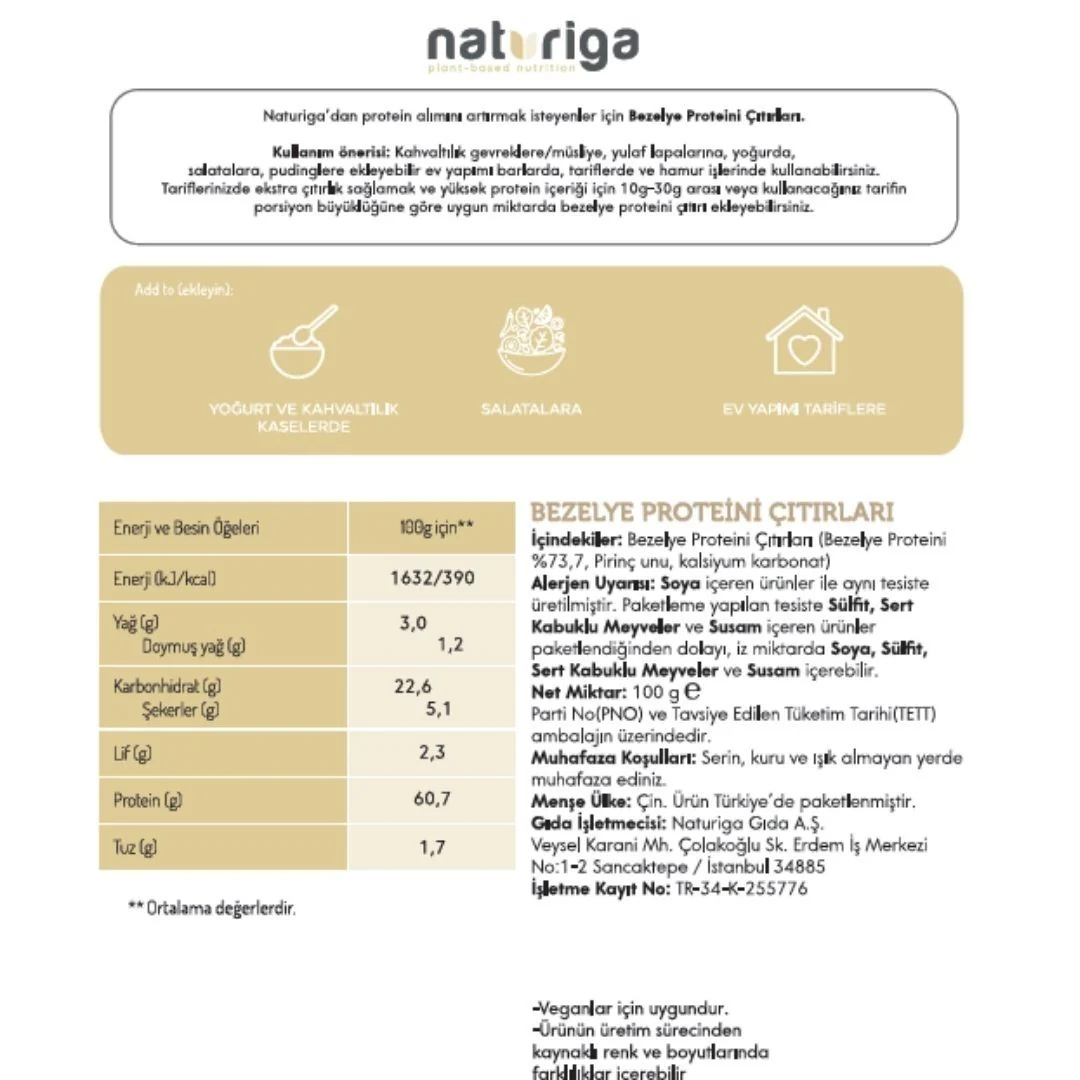 Bezelye Proteini Çıtırları 100g - Image 3