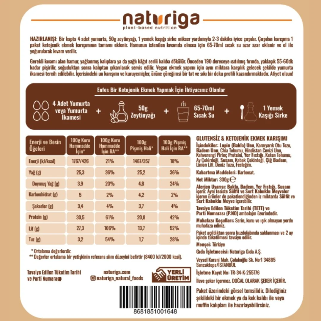 Ekmek Karışımı (Glutensiz & Ketojenik) - Image 3
