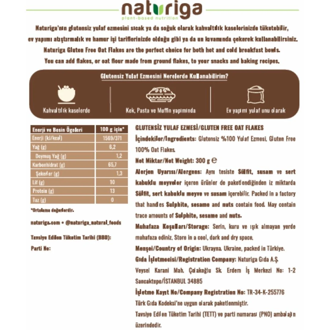 Glutensiz Yulaf Ezmesi (300 gr) - Image 3