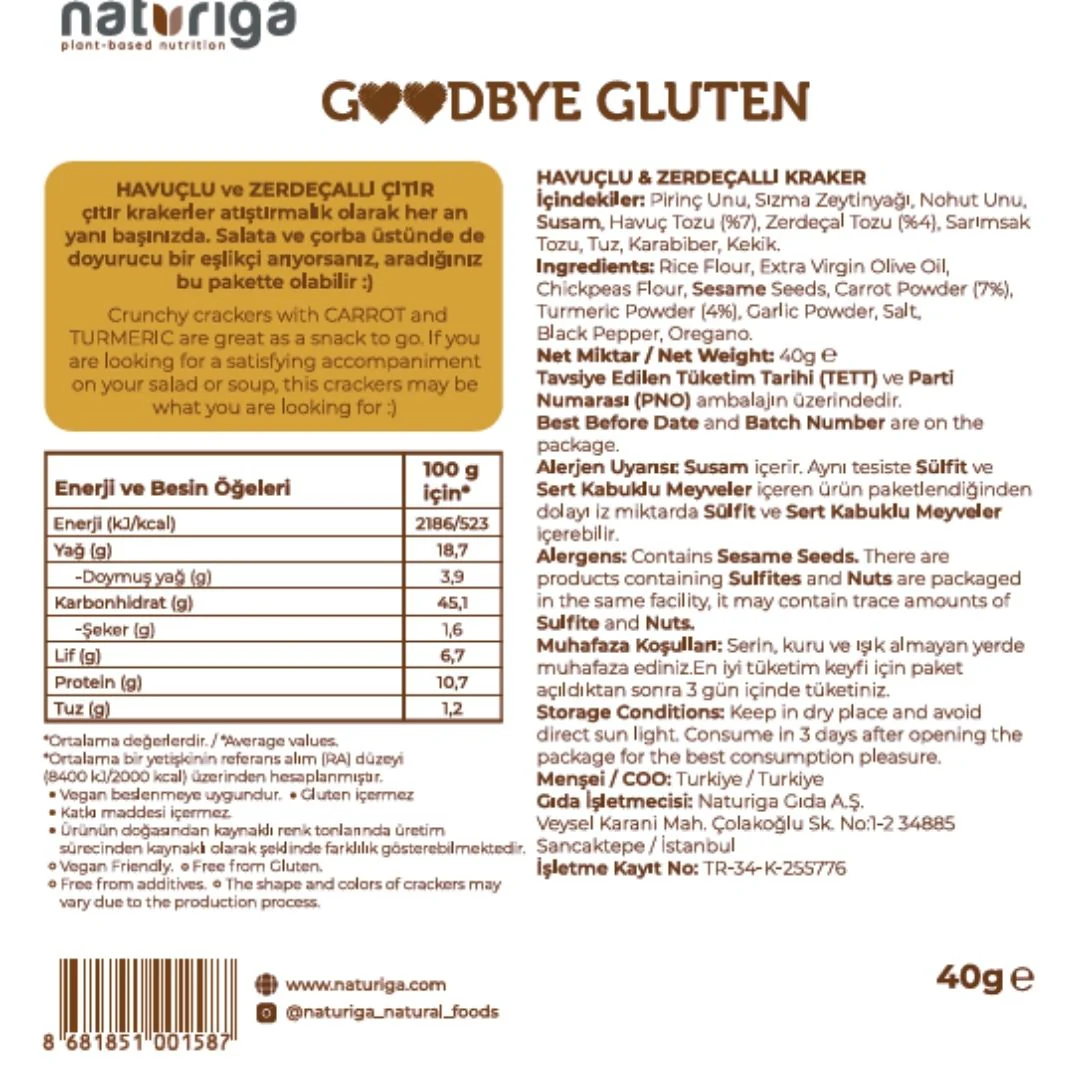 Havuçlu & Zerdeçallı Kraker - Image 3