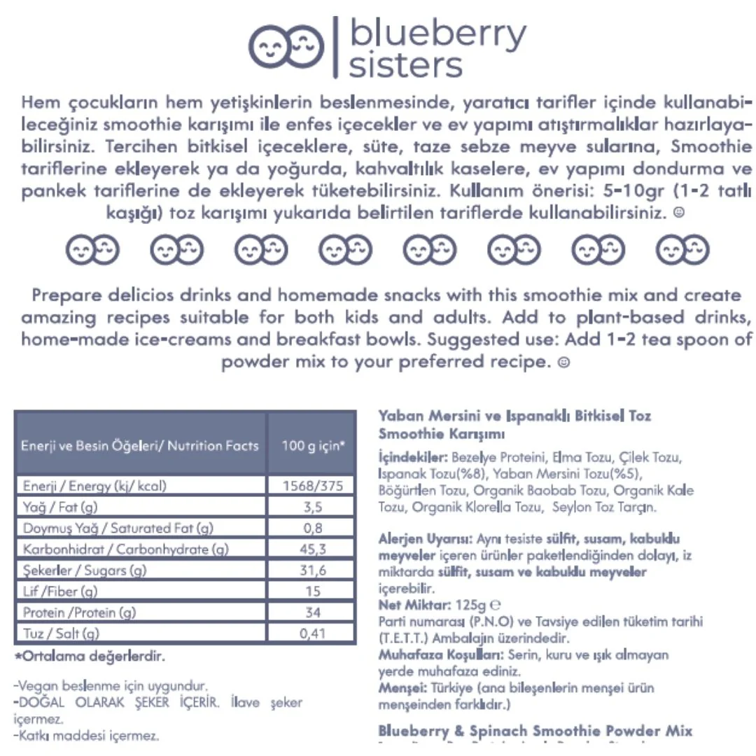 Yabanmersini &  Ispanaklı Kids Smoothie 125 gr. - Image 3