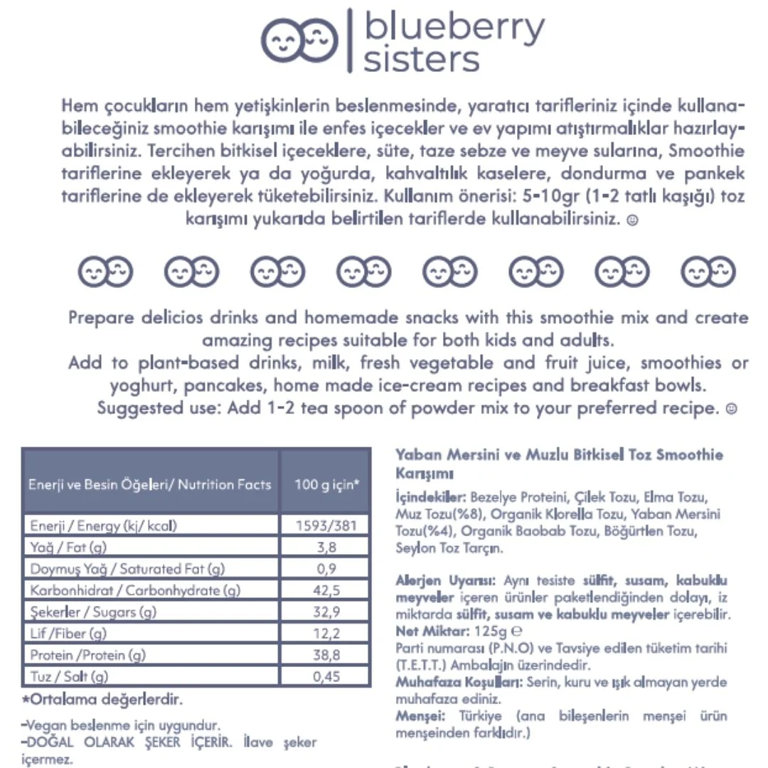 Yabanmersini & Muzlu Kids Smoothie Karışım 125 gr - Image 3